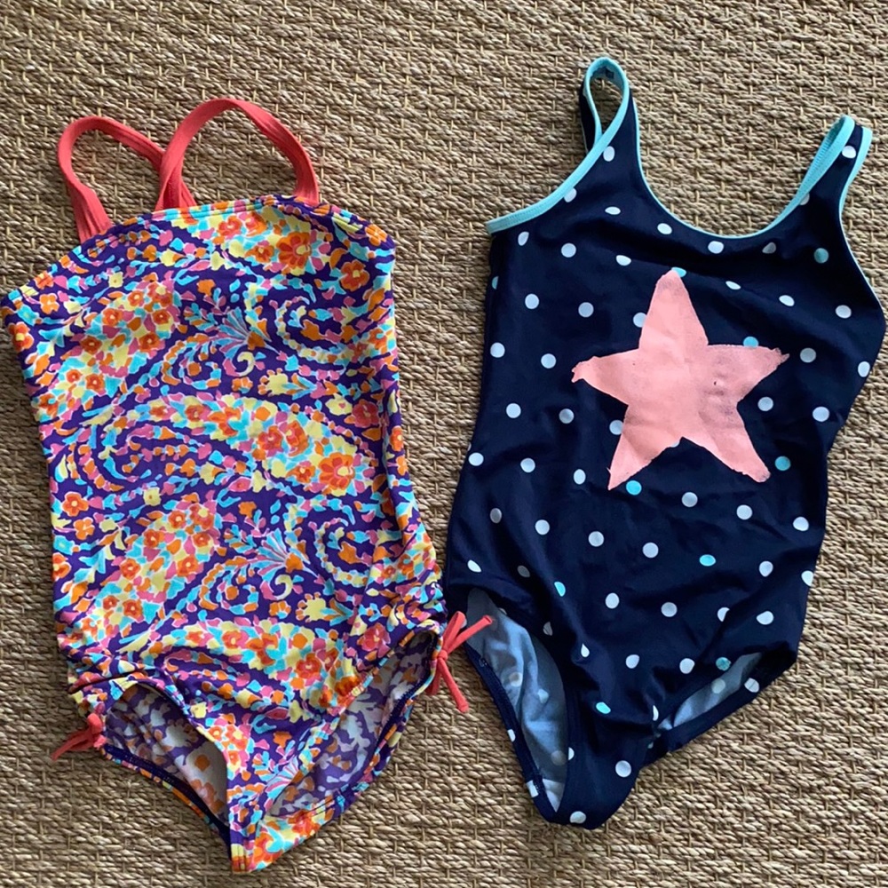 Two Lands End bathing suits